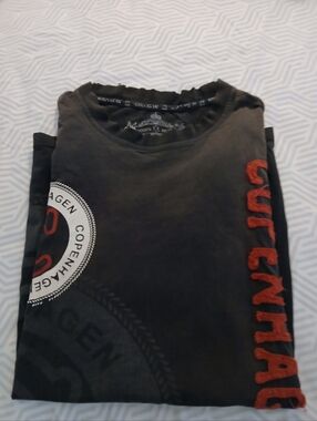 Robin Ruth Copenhagen Distressed Tee Shirt Tattered Soft Size XL